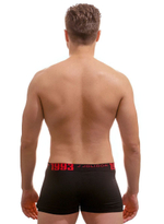 Хлопковые трусы-боксеры с принтом на резинке (Размер: XL) (Цвет: синий)