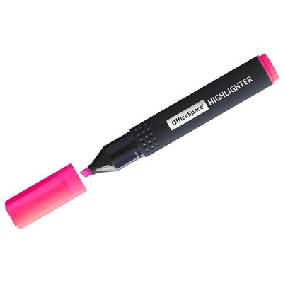 Текстовыделитель, розовый 1-4мм (Спейс)