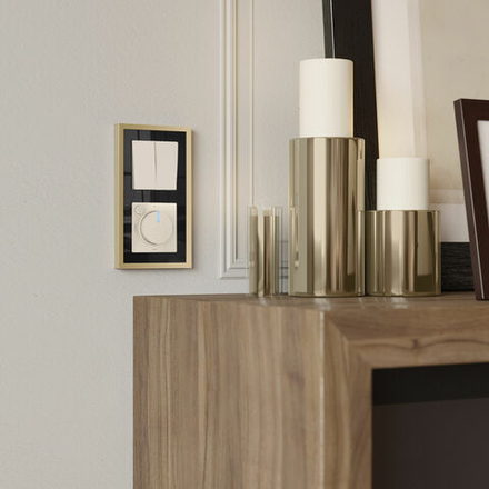 Терморегулятор электромеханический для теплого пола (айвори матовый)