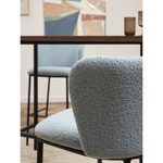 Стул барный foggy, букле, голубая пудра