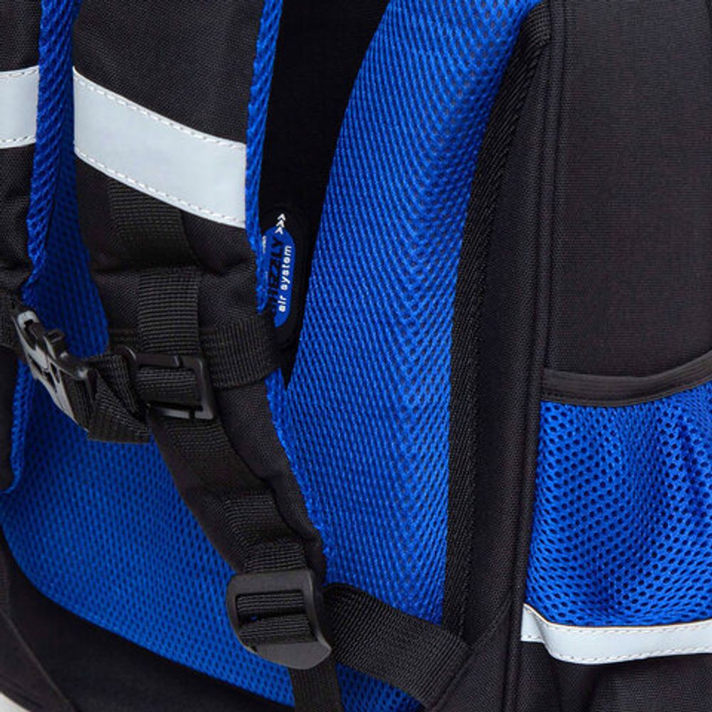 Ранец GRIZZLY анатомическая спинка, c бейджем, для мальчиков, "FOOTBALL", 36х28х20 см, RAz-287-6/2