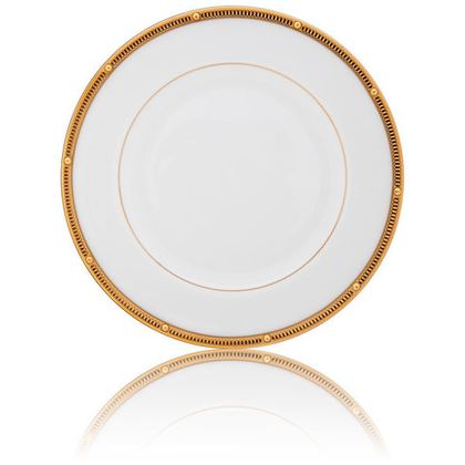 Тарелка десертная 17см Noritake Рочель Золотой кант