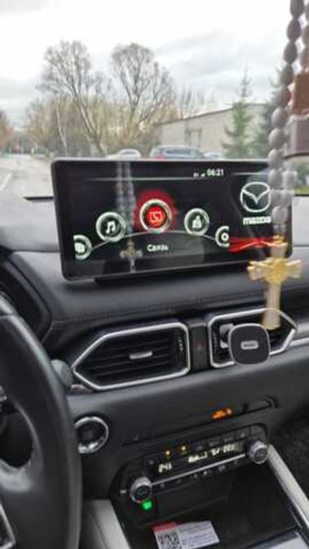 Магнитола для Mazda CX-5 KF 2017-2022 (рынок РФ/Европа) - Carmedia HP-M1211 монитор 12.3" в стиле Audi на Android 11, CarPlay, 4G SIM-слот (поддержка Bose и 360)