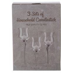 GAEM Набор из 3-х подсвечников, L23 W11,5 H33 см