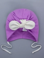 Чалма осенняя на завязках для девочки