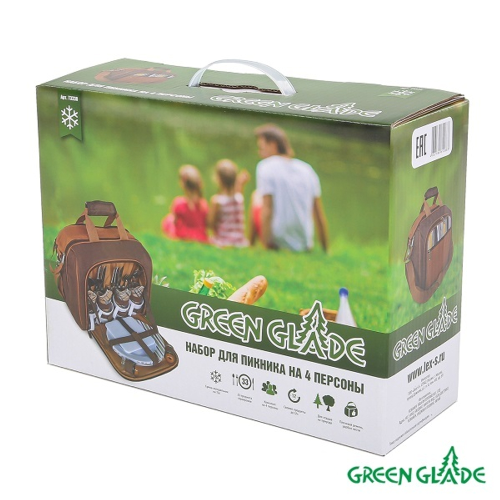 Набор для пикника Green Glade Т3338 15л / 30 предметов
