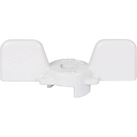 Ручка бабочка для шарового крана STOUT 1/2* и 3/4*, белая