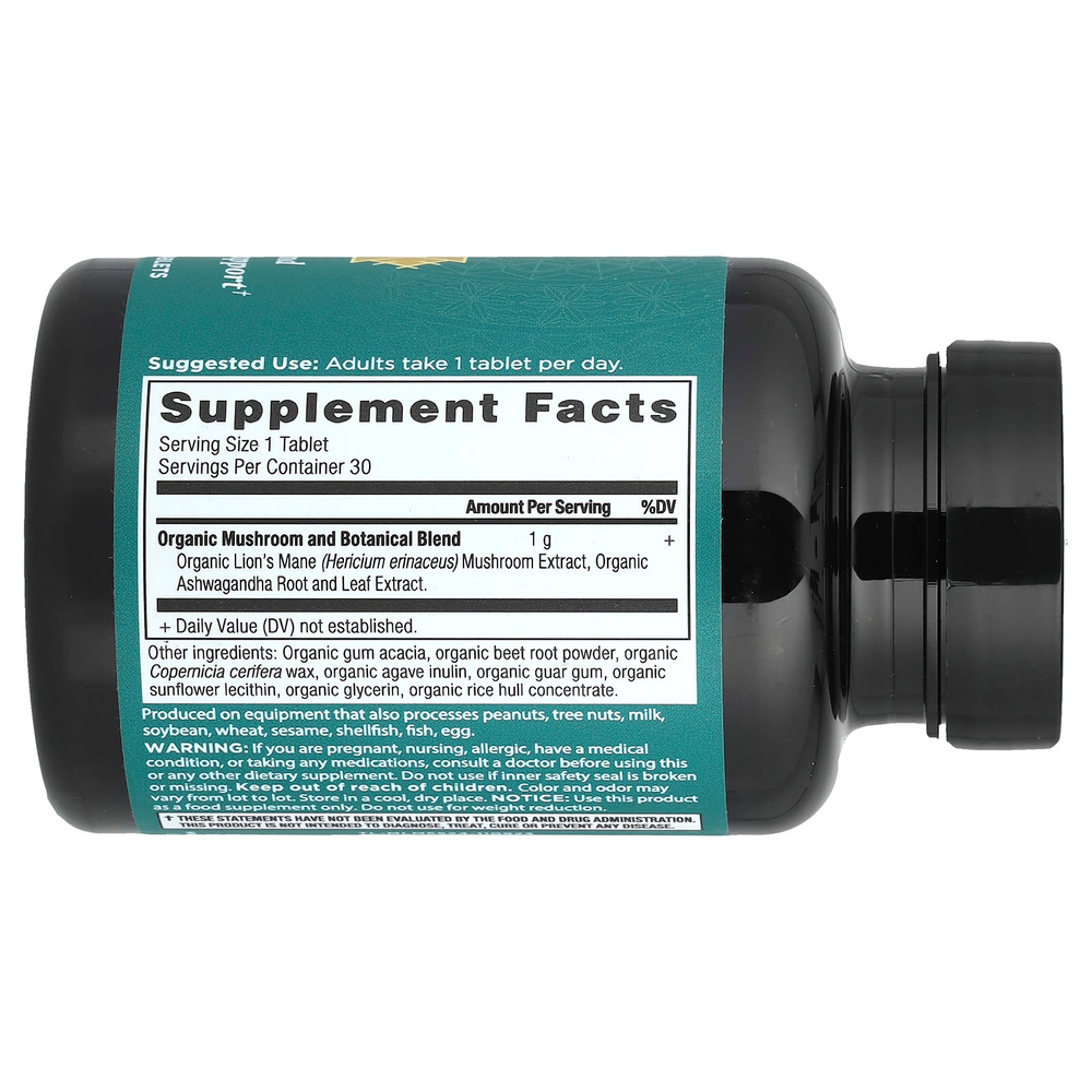 Ancient Nutrition, ежовик гребенчатый, 30 таблеток