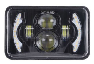 Прожектор LED-СТГ -прямоуг (102*55*55) 12-60v дальн31W/ближ 22W шт G0228