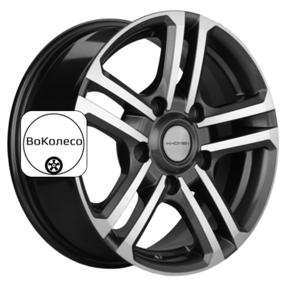 6,5x16/5x139,7 ET35 D98,5 KHW1602 (Niva 4x4 Bronto) Gray-FP Khomen Wheels