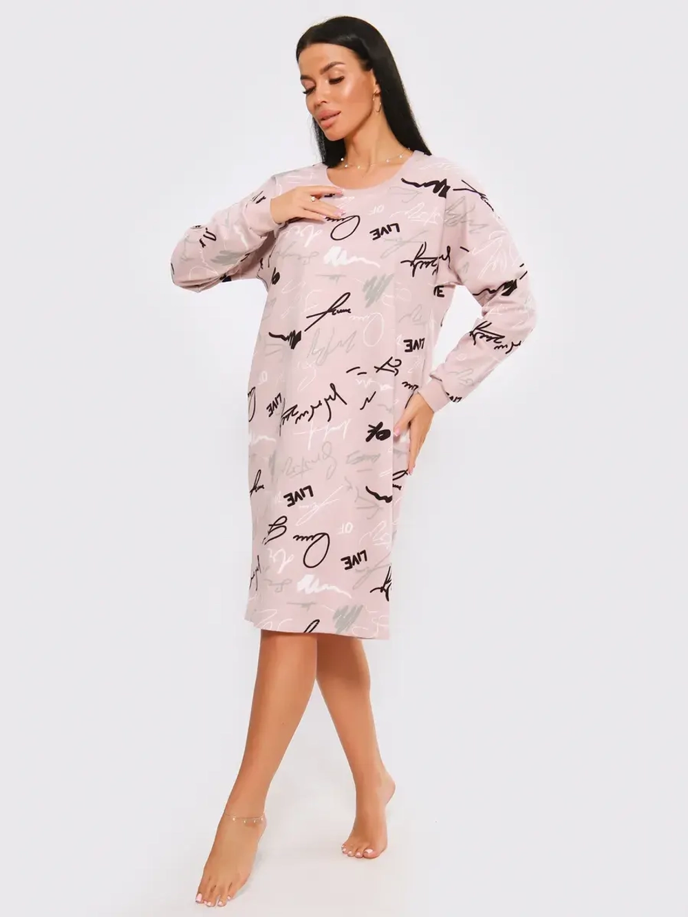 Ночная сорочка утеплённая