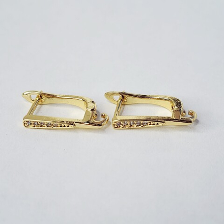 Ювелирные швензы, английский замок, позолота, люкс фурнитура