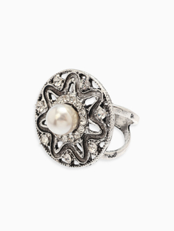 Кольцо для платка "Цветок в круге"