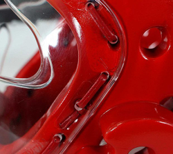 Шлем для тхэквондо Adidas с защитной маской. Крепеж маски.