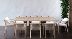 Обеденная группа из акации RIMINI L со столом 230 см