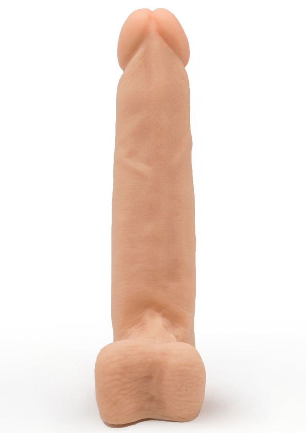 Фаллоимитатор телесного цвета на трусиках с плугом - 16,5 см.