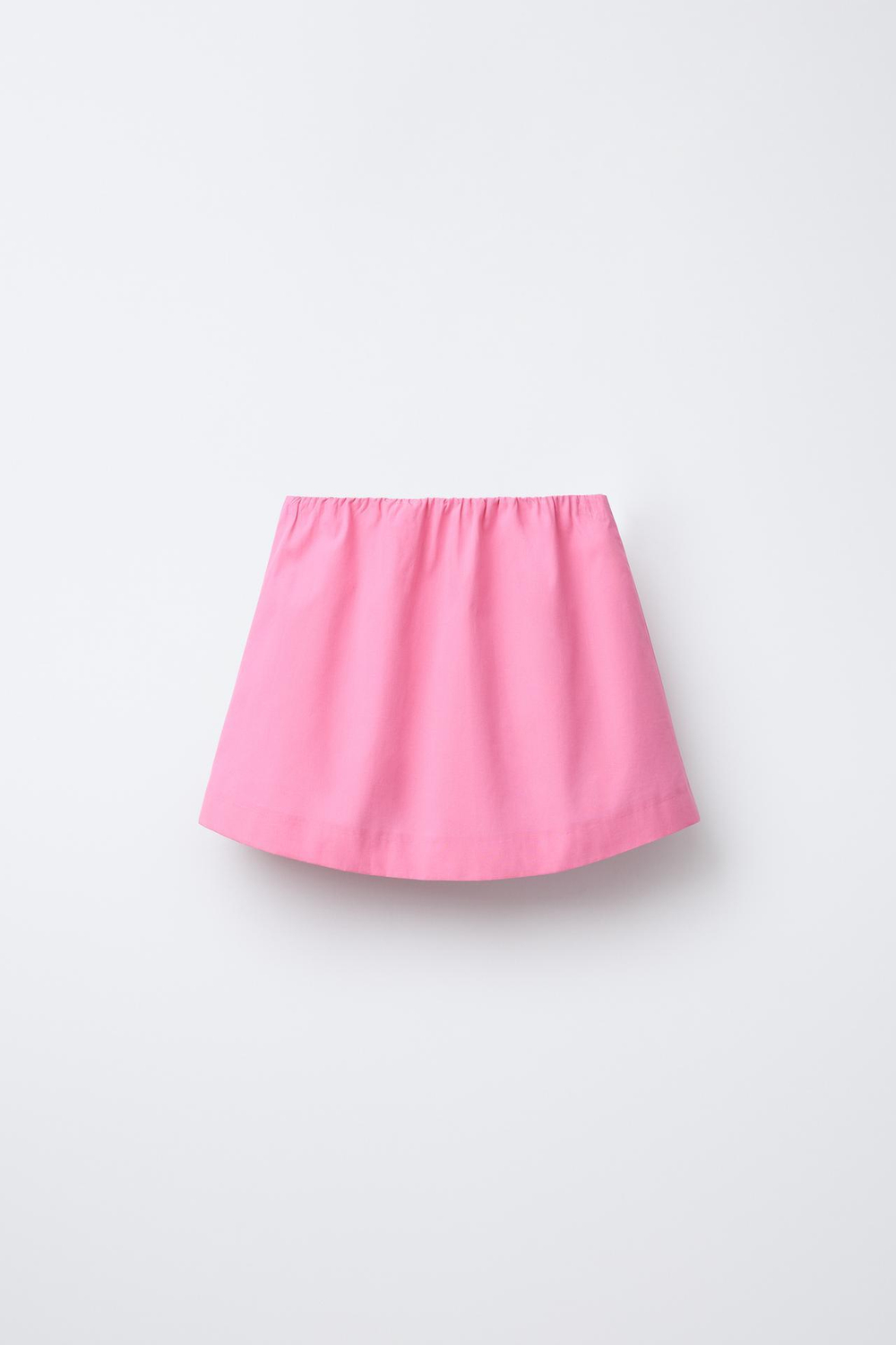 ZARA ЮБКА-ШОРТЫ С ЦВЕТОЧНЫМ ПРИНТОМ, РОЗОВЫЙ