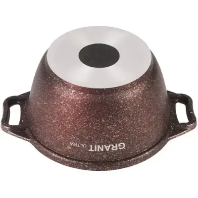 Кастрюля 1л «Granit ultra»(red) со стеклянной крышкой кга12а