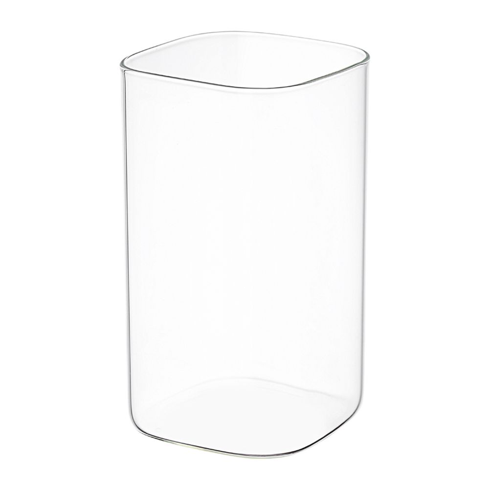 Банка для хранения квадратная Vacuum Glass, 1,5 л, светло-серая