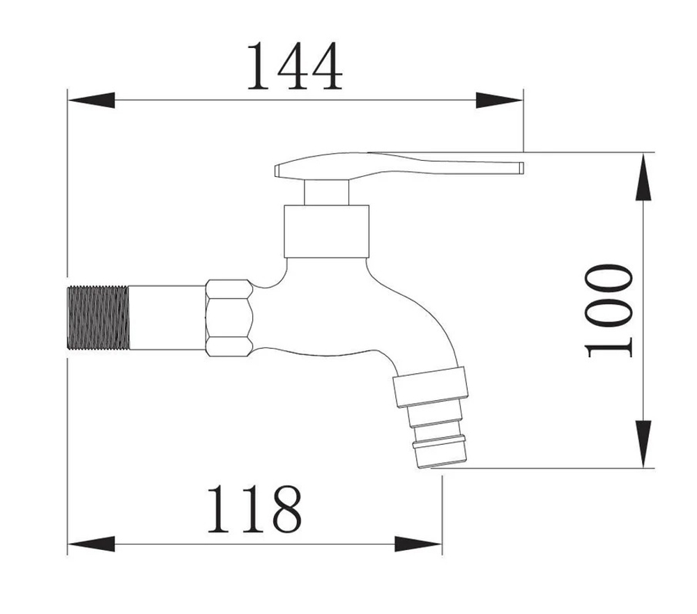 Смеситель для холодной воды Р4178