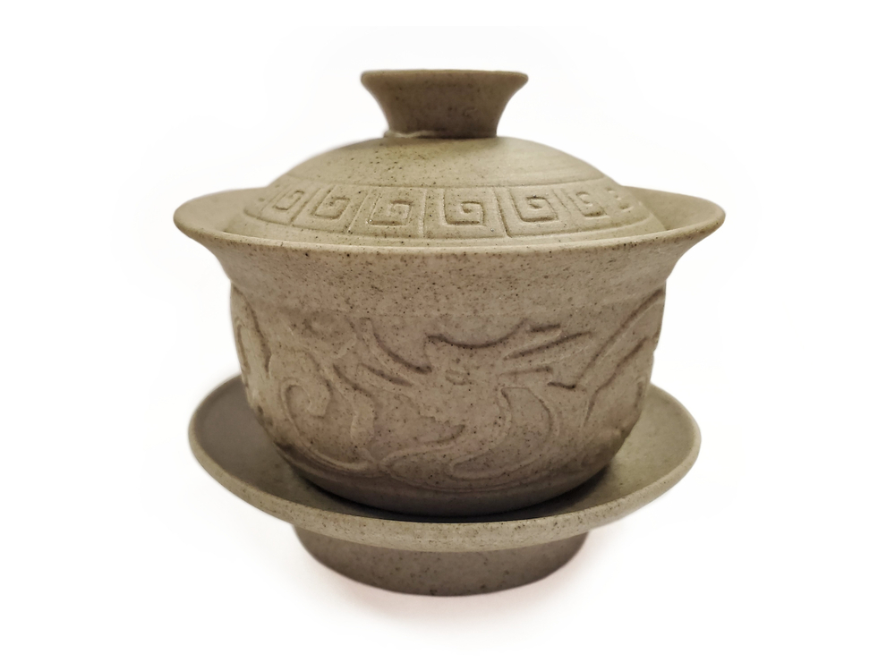 268005.3 Гайвань КРЕСТЬЯНСКАЯ "Знак дракона" 140мл, глина песочный