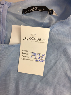 Платье голубое ASCOOL 44 размер, новое