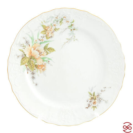 Набор тарелок Bernadotte Зеленый цветок 21 см (6 шт)