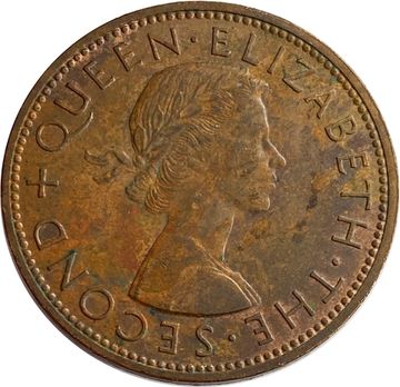 1 пенни 1964 Новая Зеландия