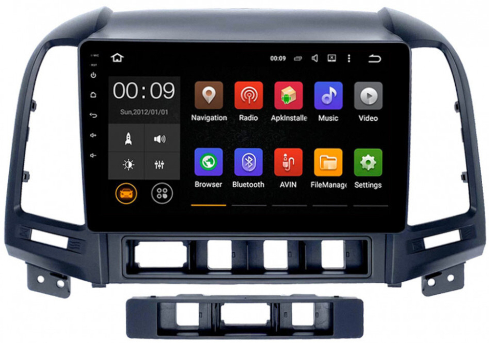 Магнитола для Hyundai Santa Fe 2006-2012 - Roximo RX-2008 Android 13, ТОП процессор, 8/128, SIM-слот