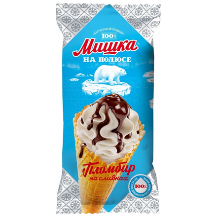 Мороженое Шин-Лайн Мишка на полюсе пломбир 110 гр