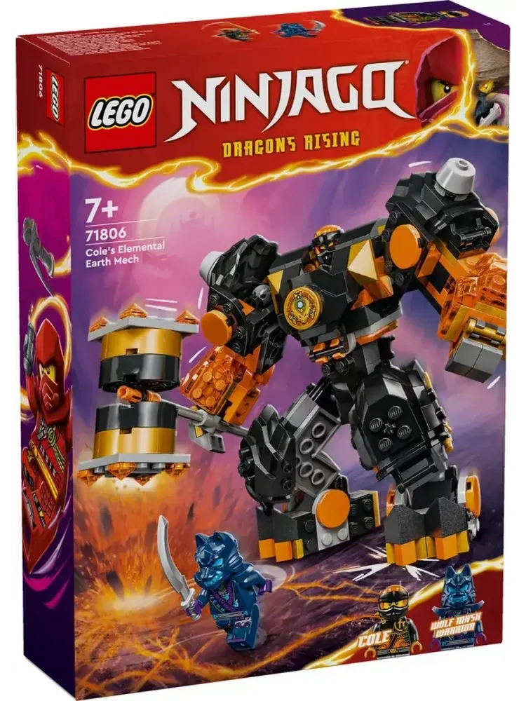 Конструктор Ninjago 71806 Элементарный земной робот Коула