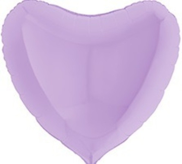 Сердце 90 см "Матово-лиловое пастель"