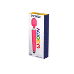 Розовый wand-вибратор Pichile - 20 см.