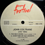 John Coltrane ‎– Live 1962 2LP (Франция 1983г.)