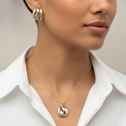 Комплект Fiore Luna, колье и серьги SG206497E-001 G