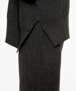 Oysho Трикотажная толстовка с капюшоном, антрацитовый