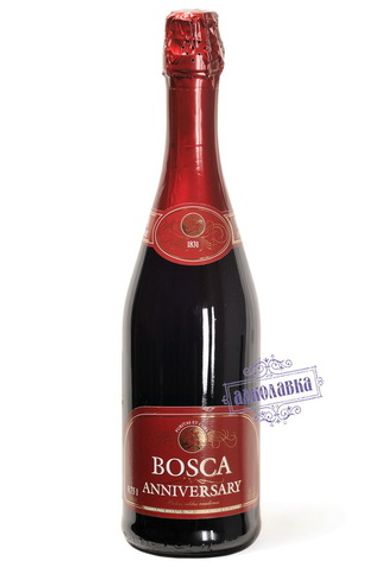 Игристое вино Боска Анниверсари красное сладкое 0,75л 7,5%