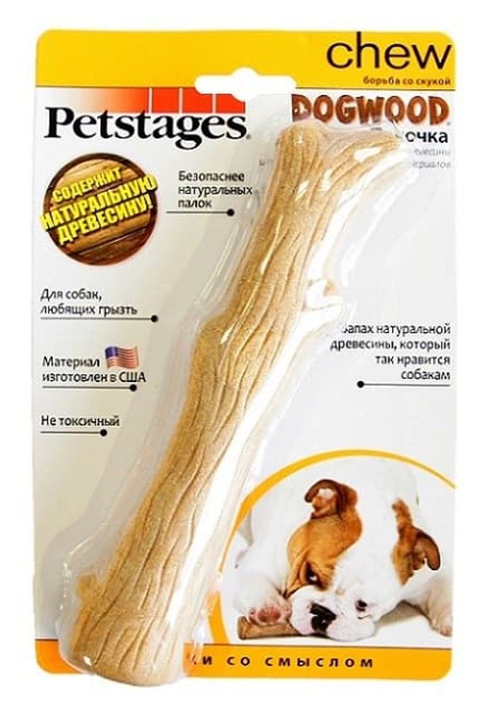 Petstages игрушка для собак Dogwood палочка деревянная средняя