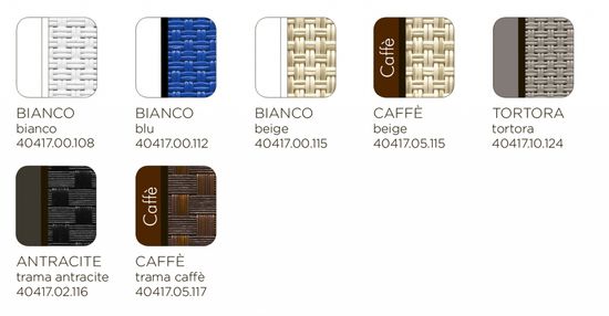 Шезлонг-лежак пластиковый Omega цвет кофе Nardi Италия