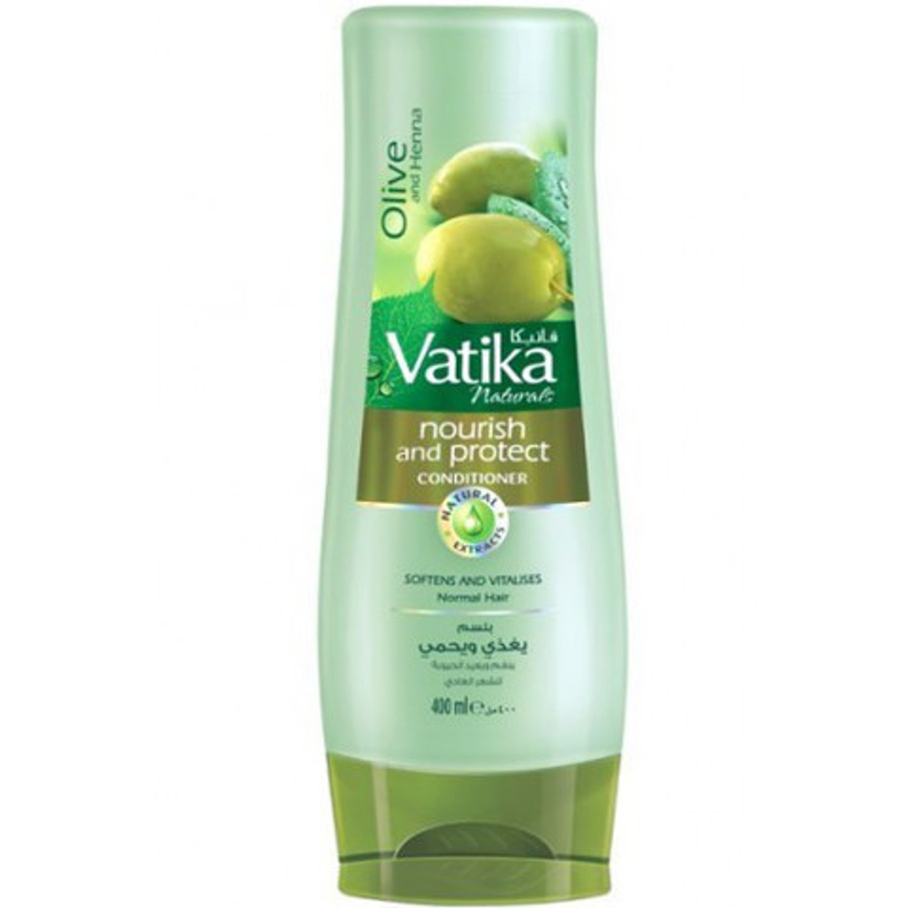 Кондиционер для волос Dabur Vatika Олива, хна, миндаль Питание, защита и увлажнение волос, 200 мл