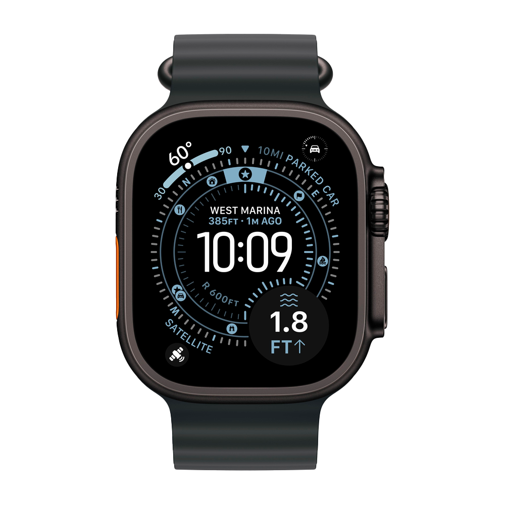 Умные часы Apple Watch Ultra 3 (2025) GPS + Cellular, 49mm, Black Titanium Case with Black Ocean Band