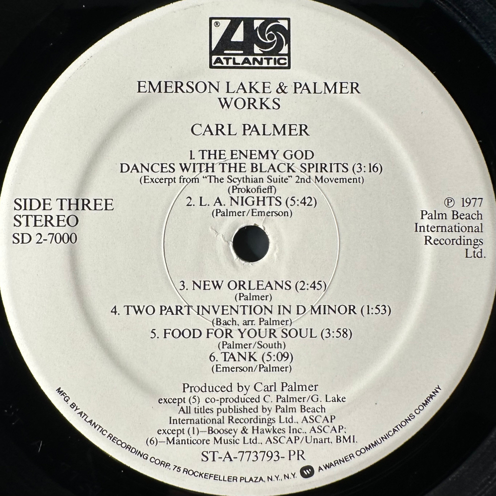 Emerson Lake & Palmer ‎– Works (Volume 1) 2LP (США 1977г.)