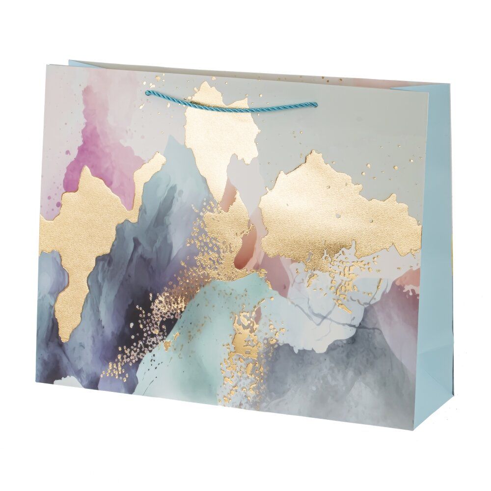 GAEM Пакет подарочный L (бумага 210г/м2, блок микс 12шт), L38,5 W11 H30 см, 4в.