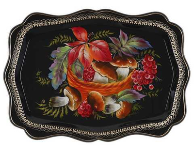 Zhostovo metal tray A22D21072518