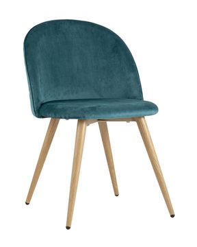 Стул Лион велюр с ромбами аквамарин 4 шт