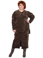 Бомбер из микровельвета Эбигейл