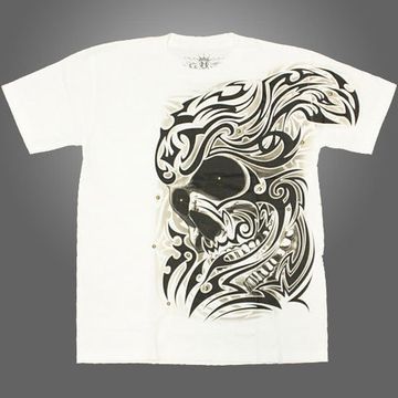 Футболка Череп белая