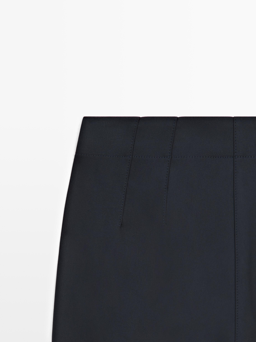 Massimo Dutti Брюки из технической хлопковой смеси, темно-синий