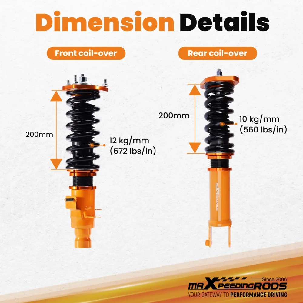 Adjustable Height Coilover Kits подходит для автомобиля Inifinit G35x 03-08 AWD for Inifinit M35x/M45x/G37x lowering kit