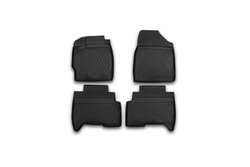 Коврики Standard, 3D в салон LIFAN X50, 06/2015- , кросс., 4 шт. (полиуретан, чёрные) Element.CARLIF00005